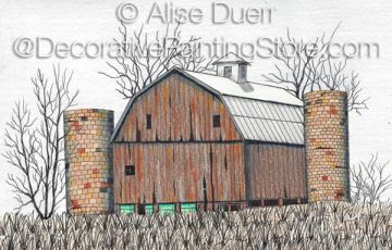 Abandoned Barn Pattern by Alise Duerr - PDF DOWNLOAD